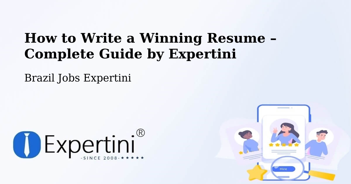 Resume Writing Guide for Job Seekers – Cipó - Cipó, Brazil Jobs Expertini